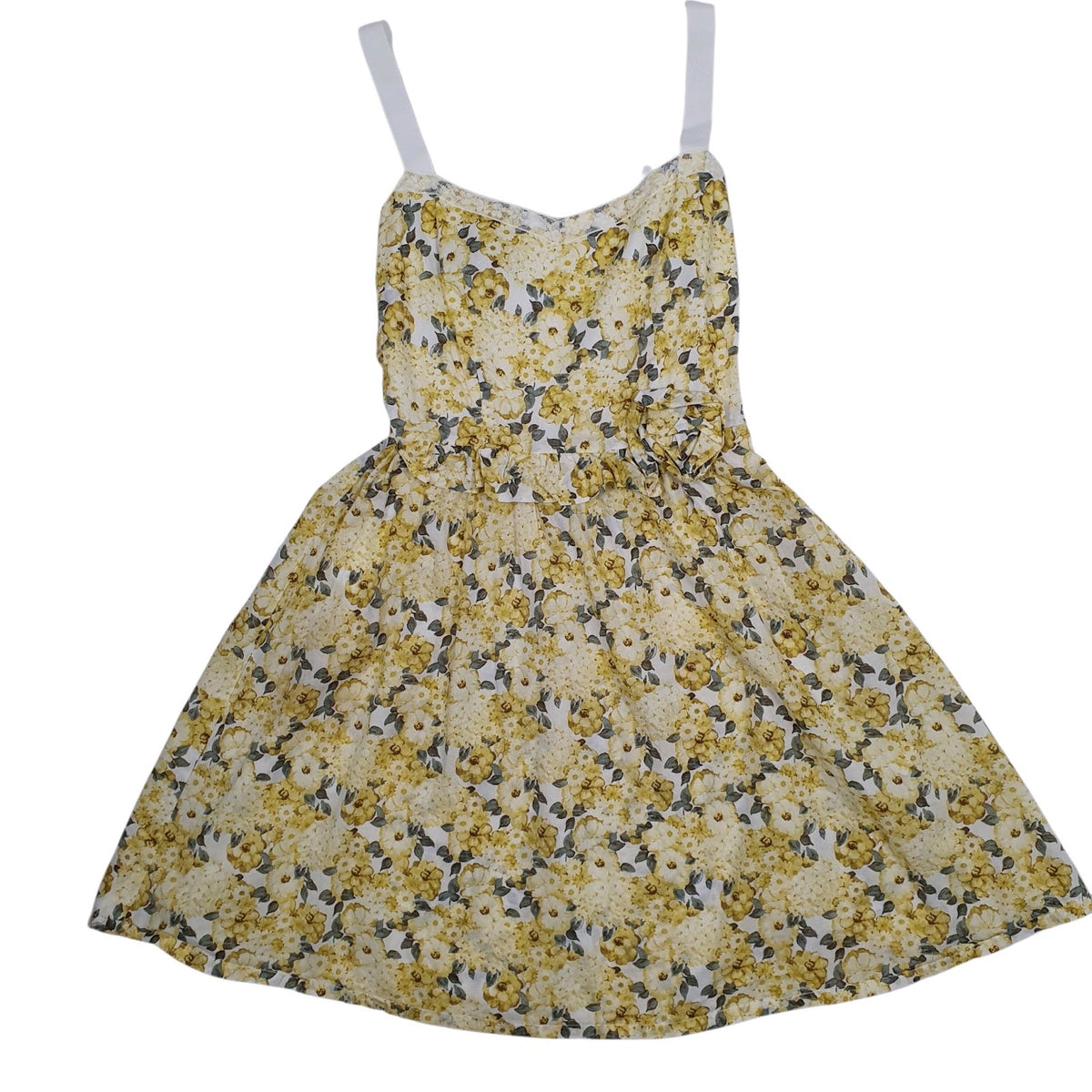 Womens Yellow Camomilla Skater Sleeveless Dress
