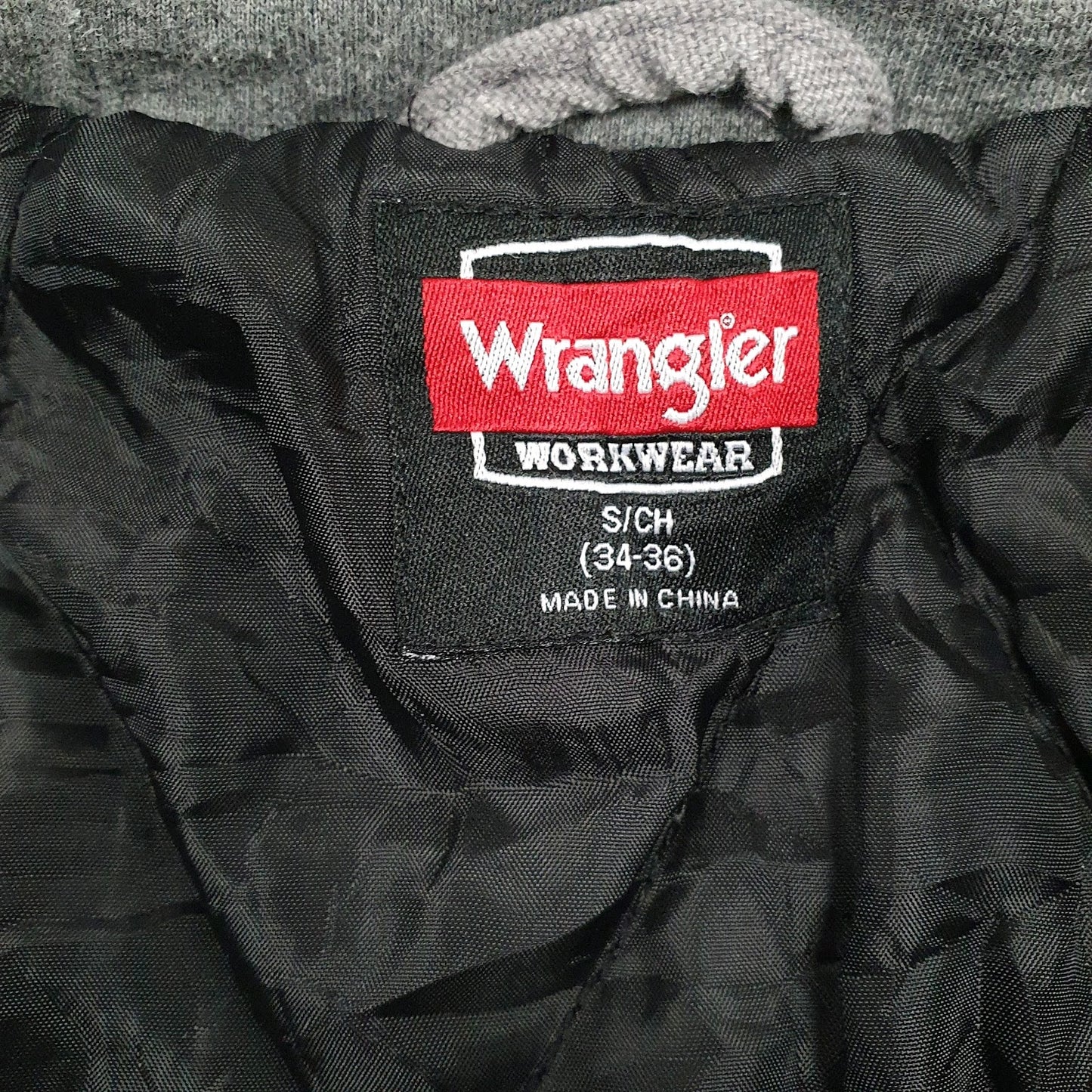 Mens Grey Wrangler Padded  Coat