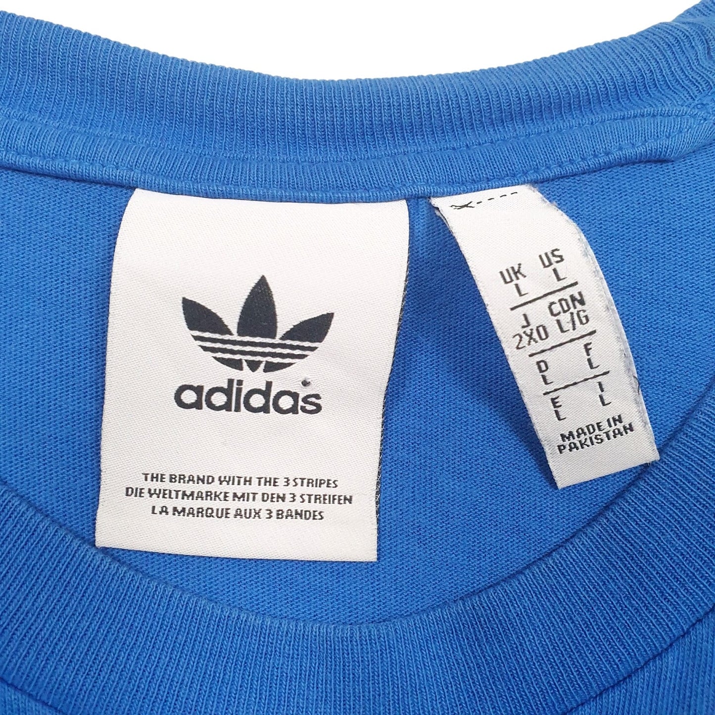 Mens Blue Adidas   T Shirt