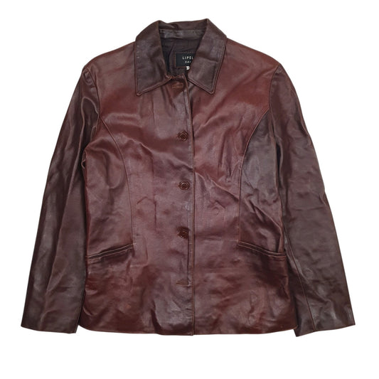 Womens Brown Lipel Day Blazer Chore  Coat