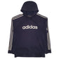 Mens Navy Adidas Spellout Hoodie Jumper