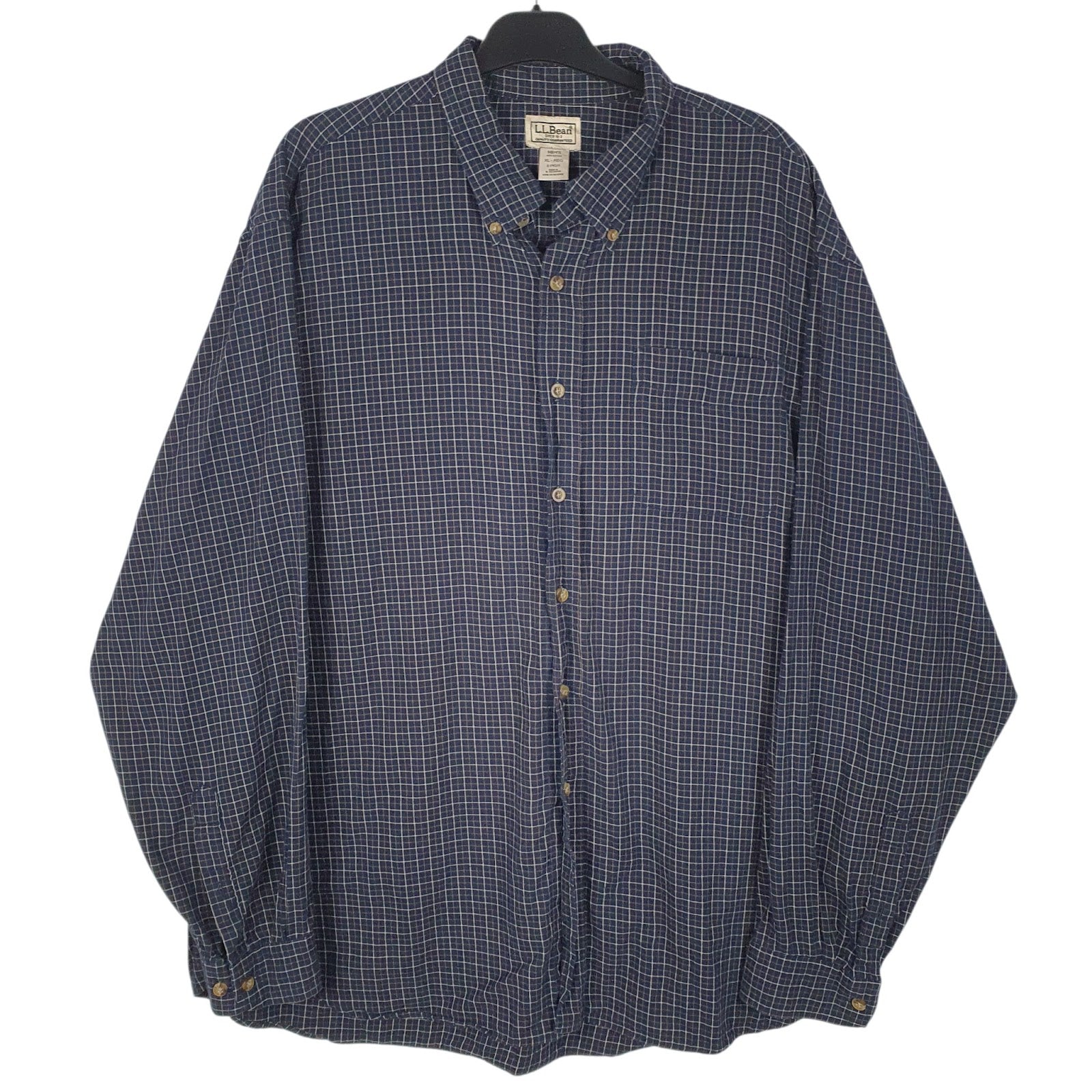 Mens Navy L.L.Bean  Long Sleeve Shirt