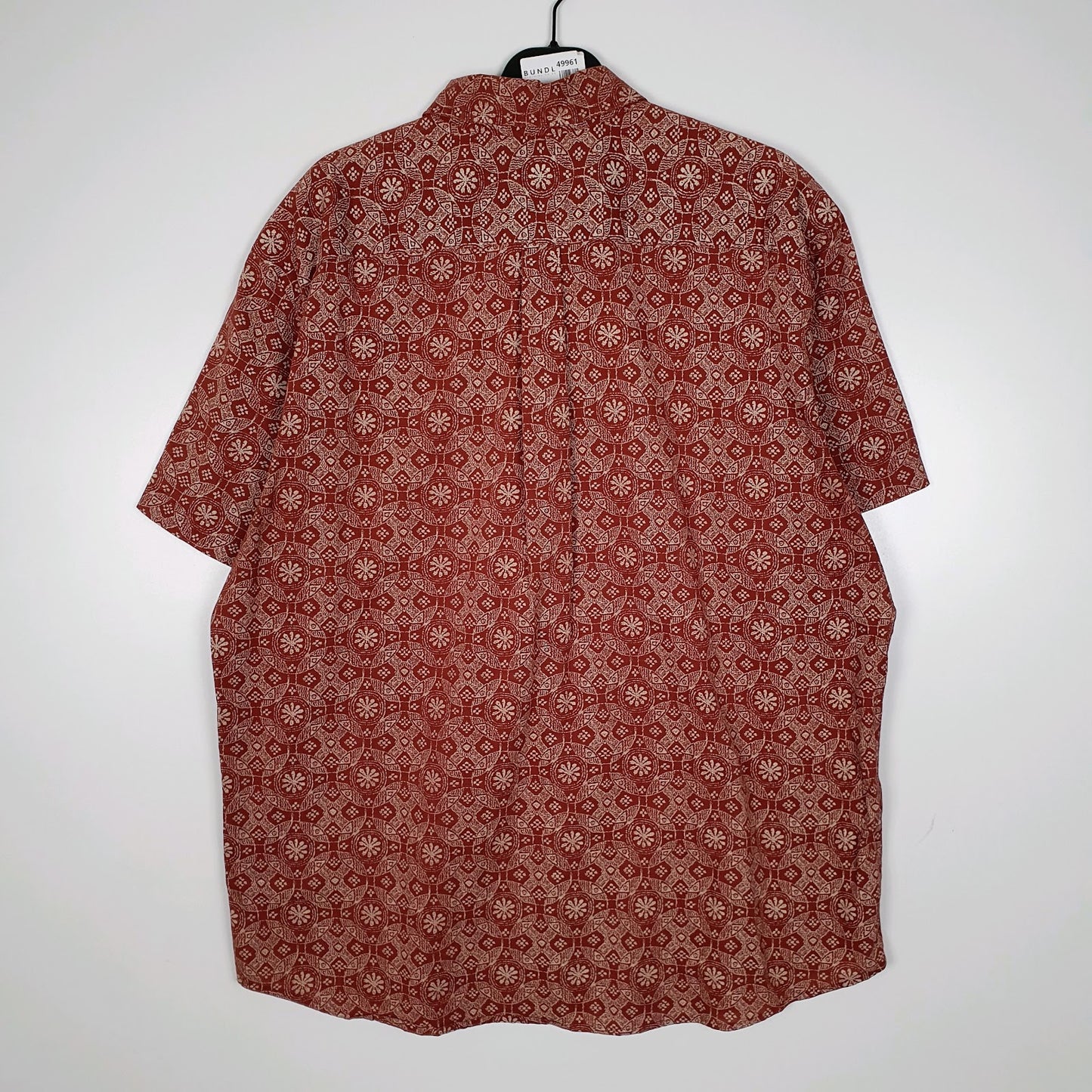 Mens Brown Dockers Paisley Pattern  Shirt