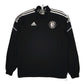 Mens Black Adidas Pullover Crewneck Michigan Wolves Football Soccer Hoodie Coat