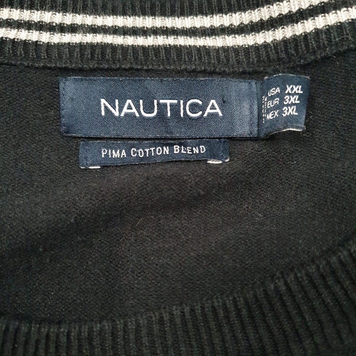 Mens Black Nautica  Crewneck Jumper
