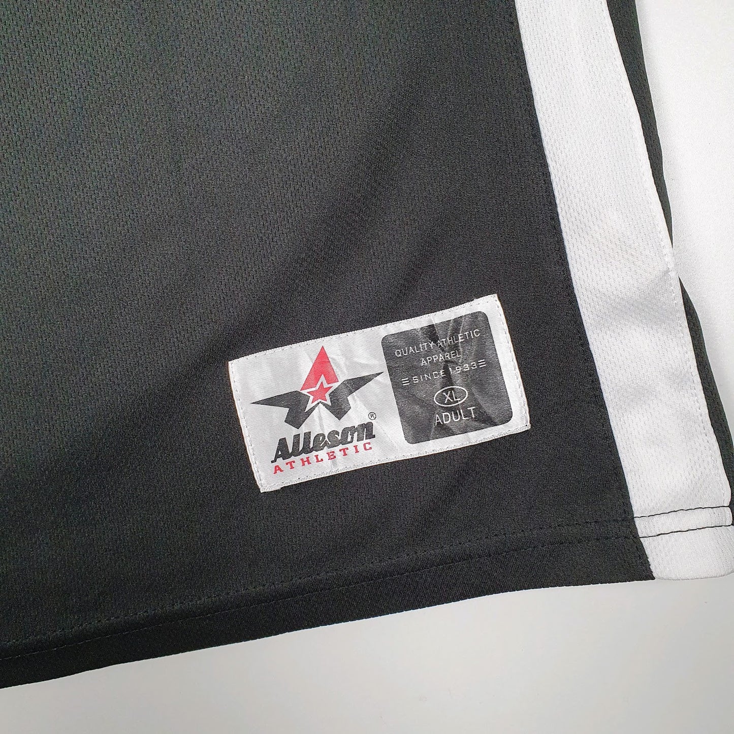 Mens White Alleson Athletic Basketball Jersey Reversible  T Shirt