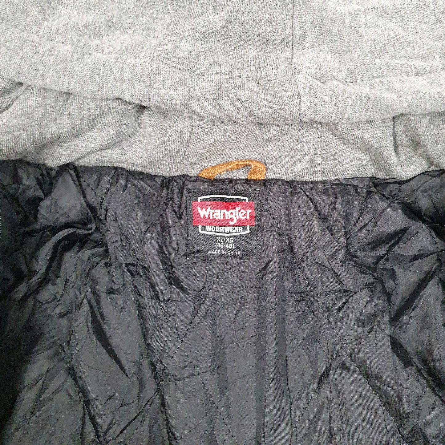 Mens Brown Wrangler Chore Hoodie  Coat