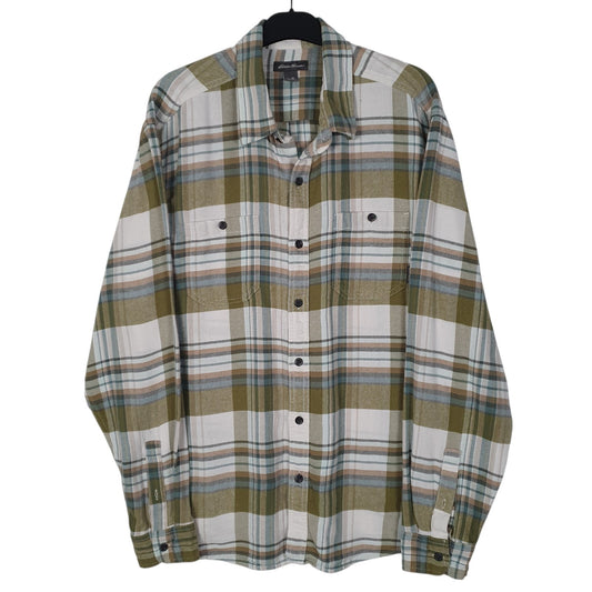 Mens Green Eddie Bauer  Long Sleeve Shirt