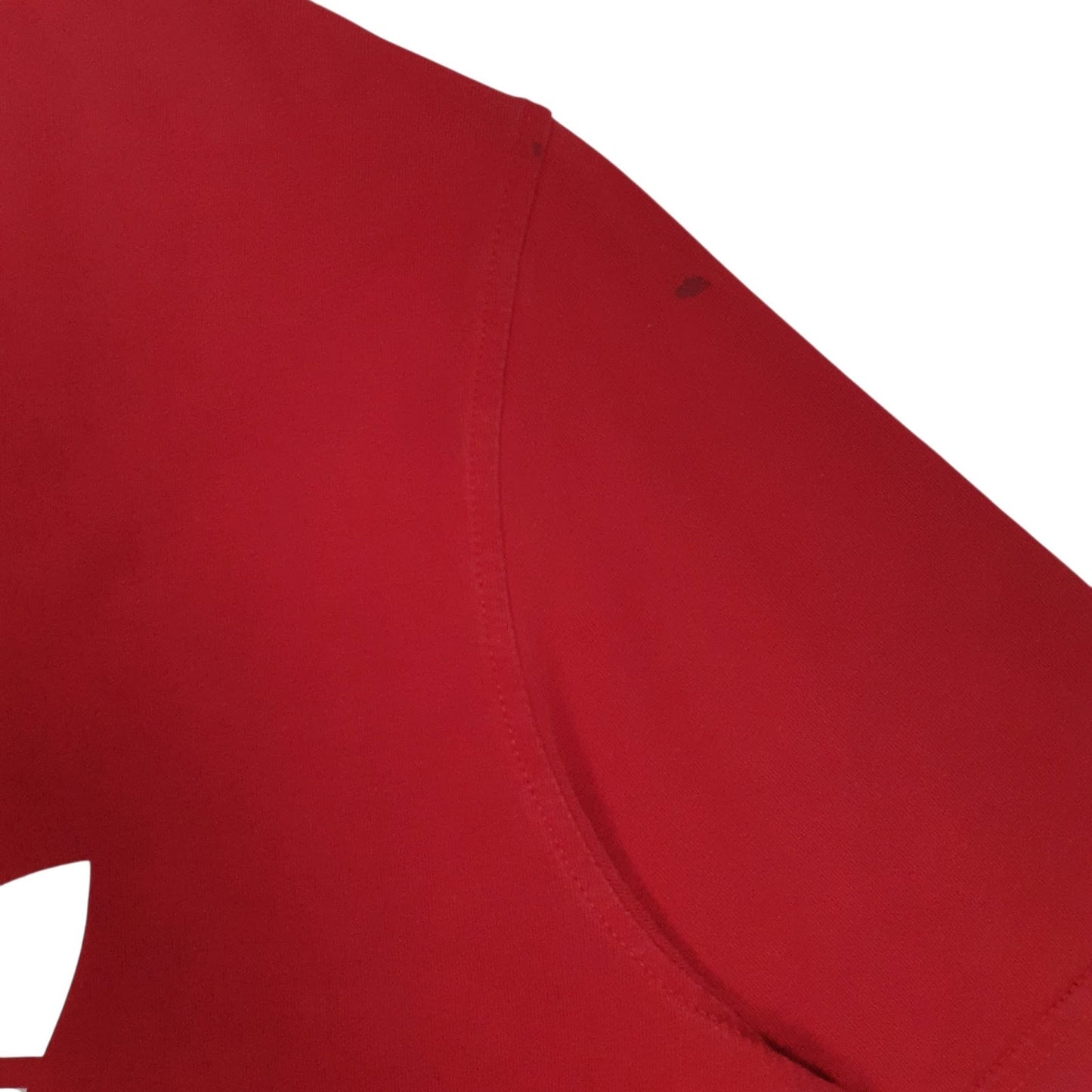 Mens Red Adidas Spellout  T Shirt