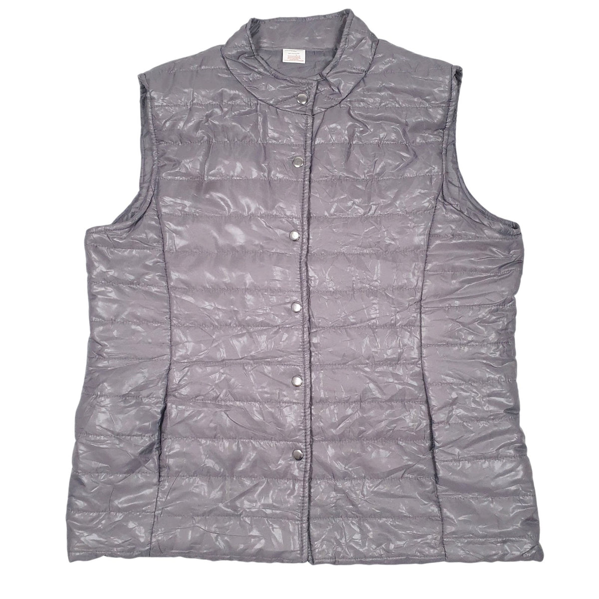 Womens Grey Nathalie Anderson Padded Button Up  Coat