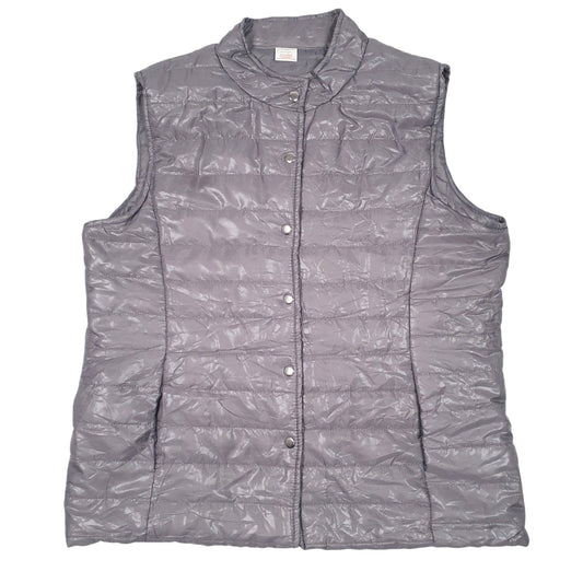 Womens Grey Nathalie Anderson Padded Button Up  Coat