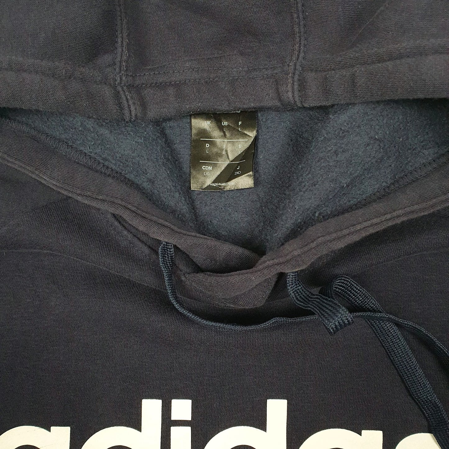 Mens Navy Adidas  Hoodie Jumper