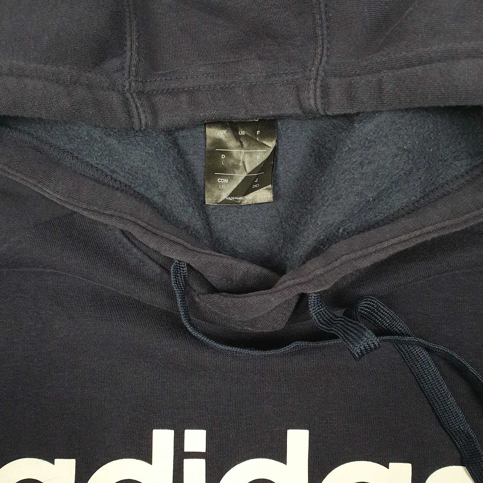 Mens Navy Adidas  Hoodie Jumper