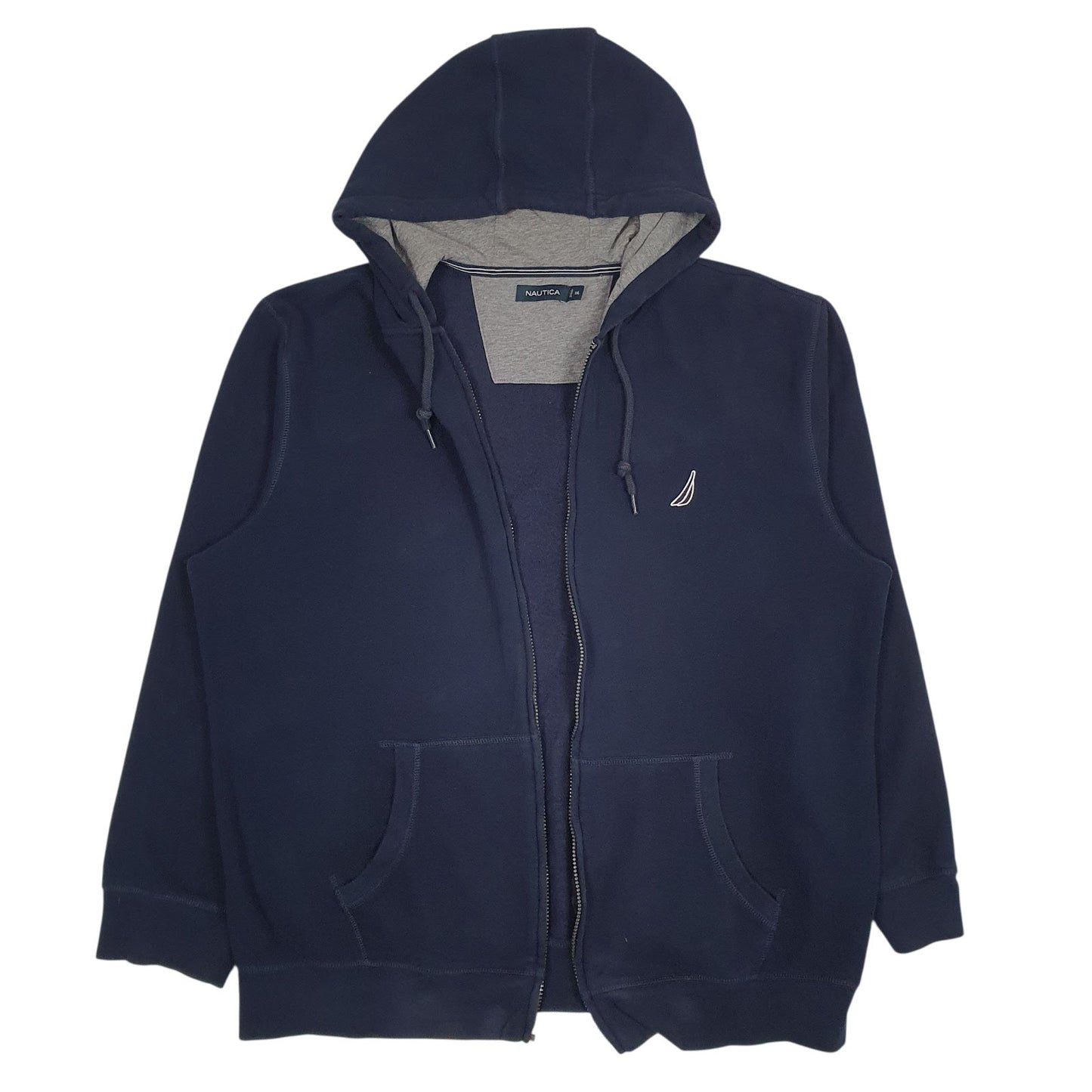 Mens Navy Nautica  Full Zip Jumper