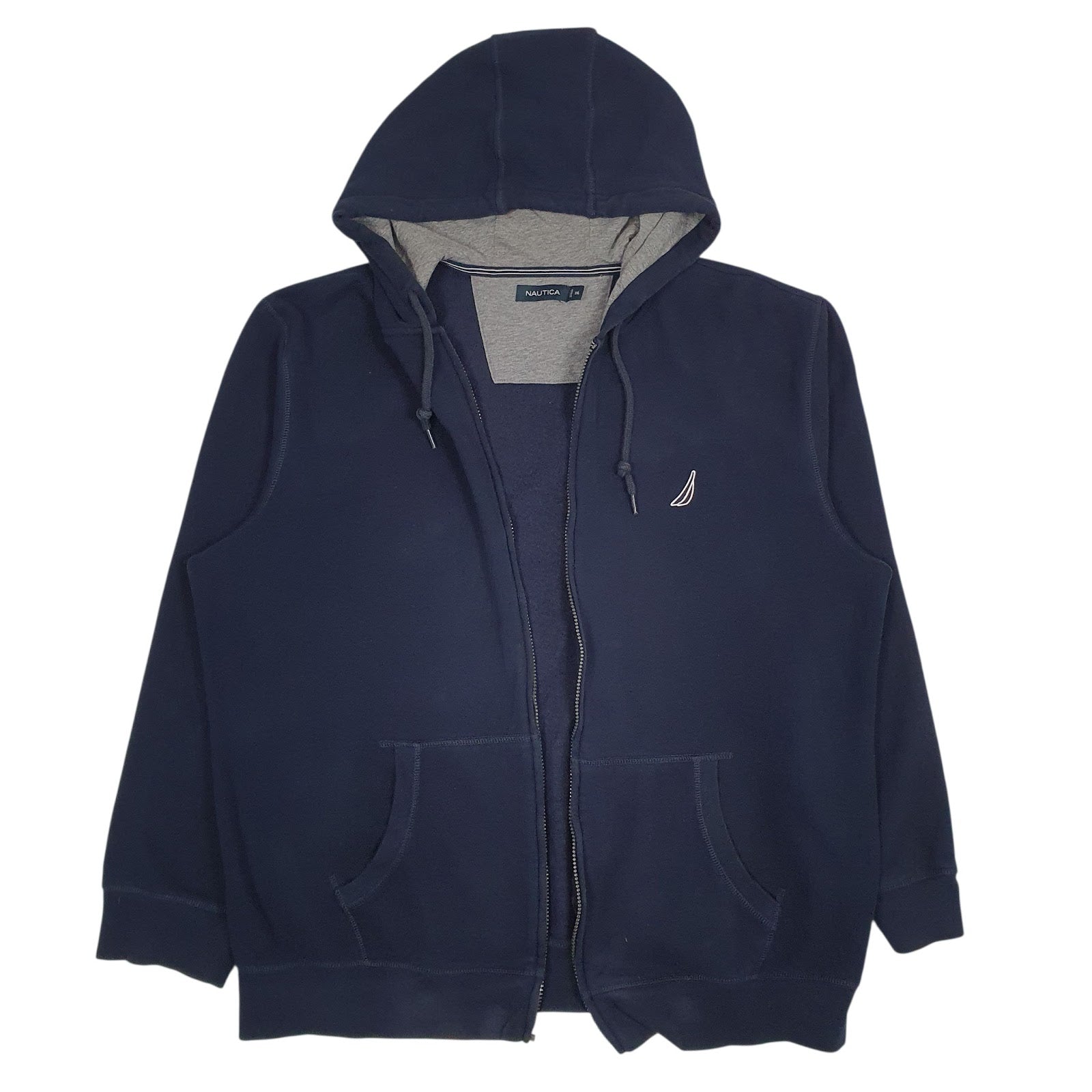 Mens Navy Nautica  Full Zip Jumper