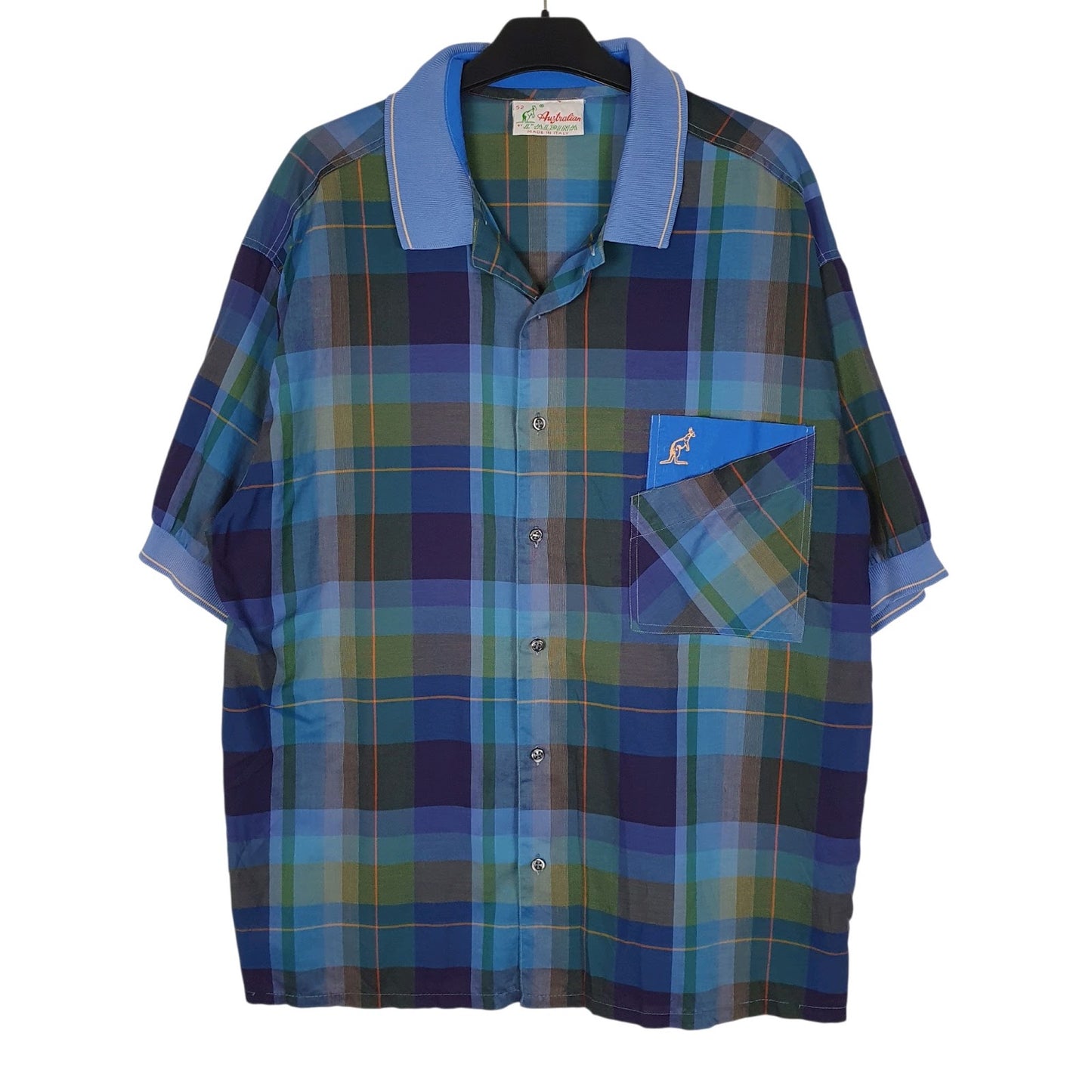 Mens Navy Australian L Alpina  Short Sleeve Shirt