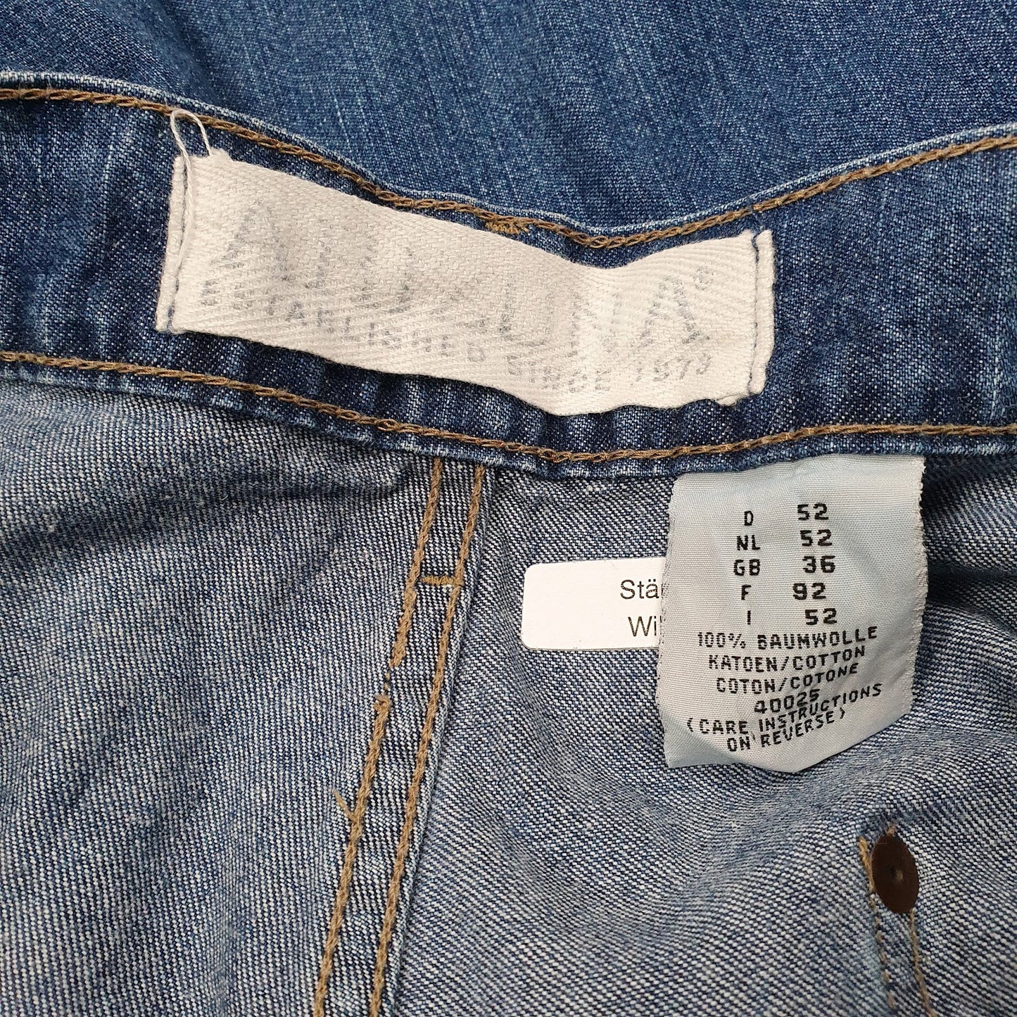 Mens Blue Arizona Double Kneea  Jeans