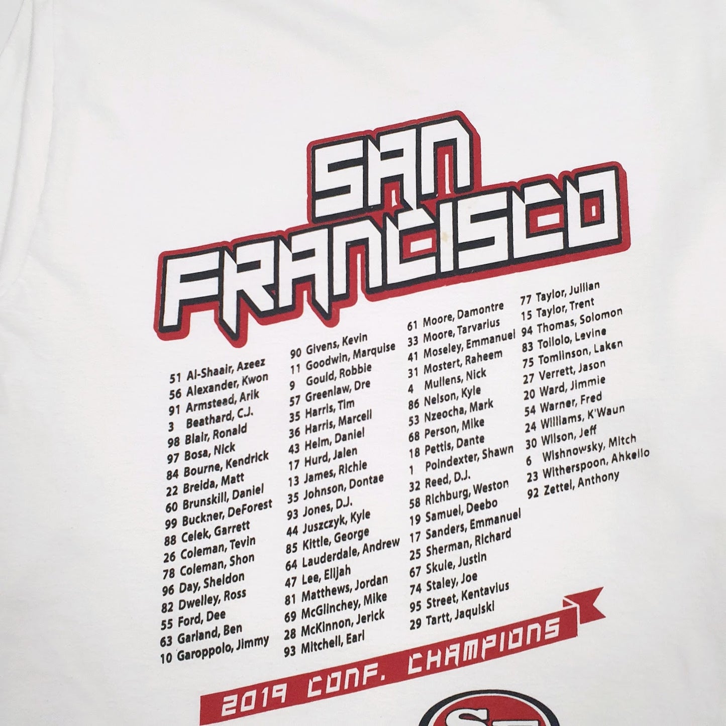 Mens White Unbranded NFL San Francisco Faithful Empire  T Shirt