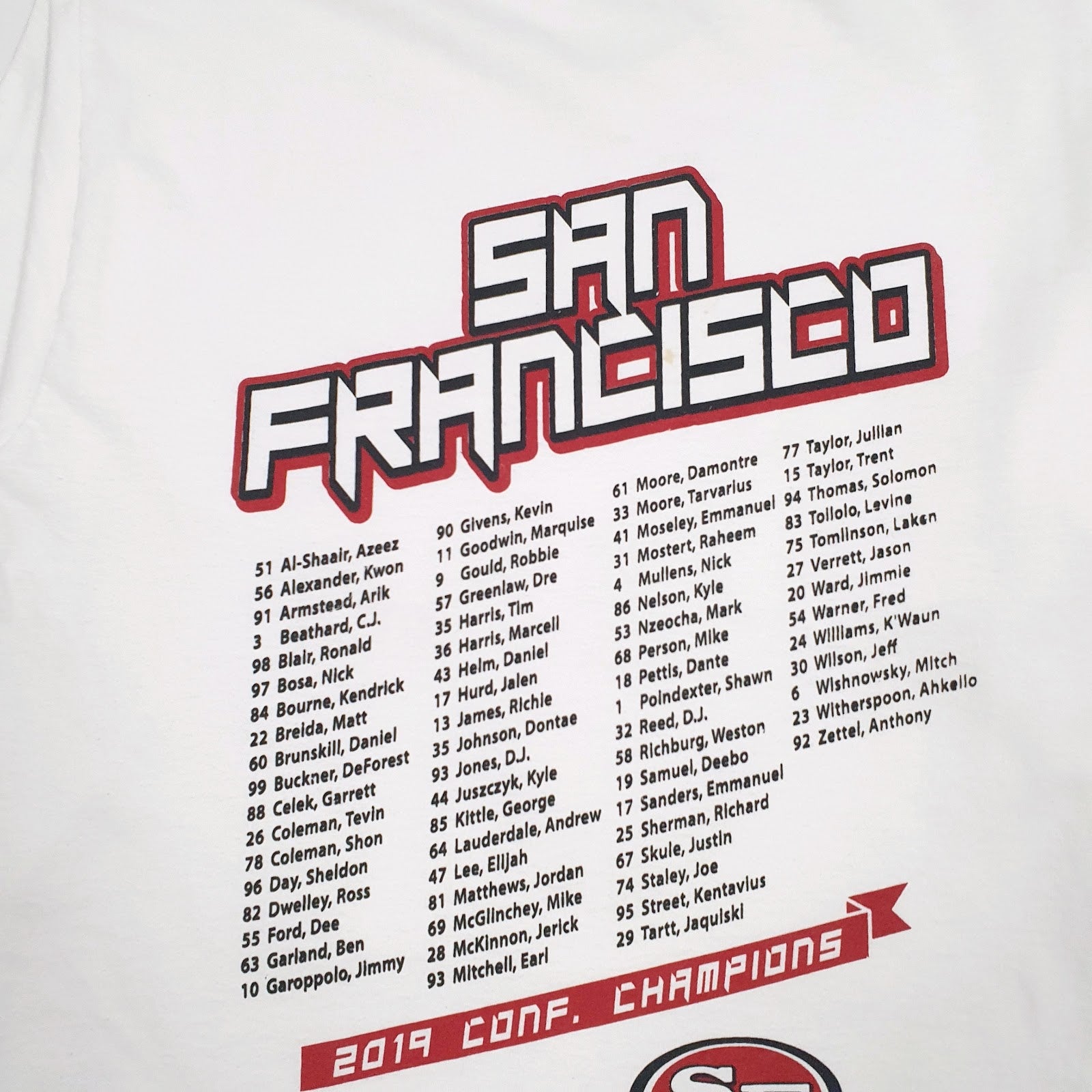 Mens White Unbranded NFL San Francisco Faithful Empire  T Shirt