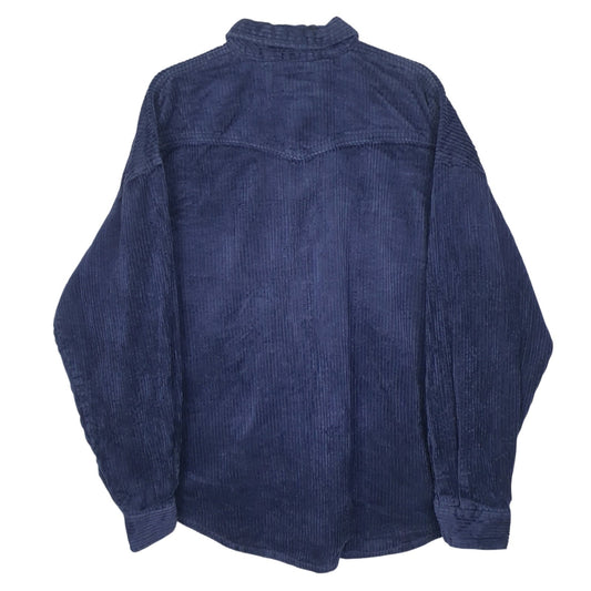 Mens Navy Classic Vintage Corduroy  Coat