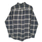Mens Navy Eddie Bauer Flannel  Shirt