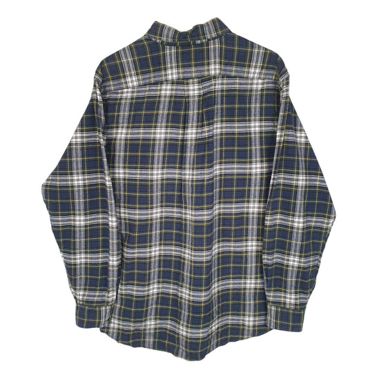 Mens Navy Eddie Bauer Flannel  Shirt