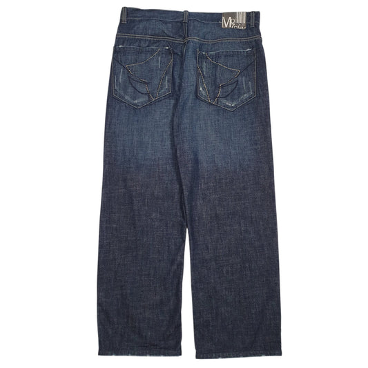 Mens Blue M07 Distressed  Jeans