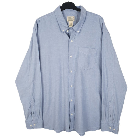 Mens Blue L.L.Bean  Long Sleeve Shirt
