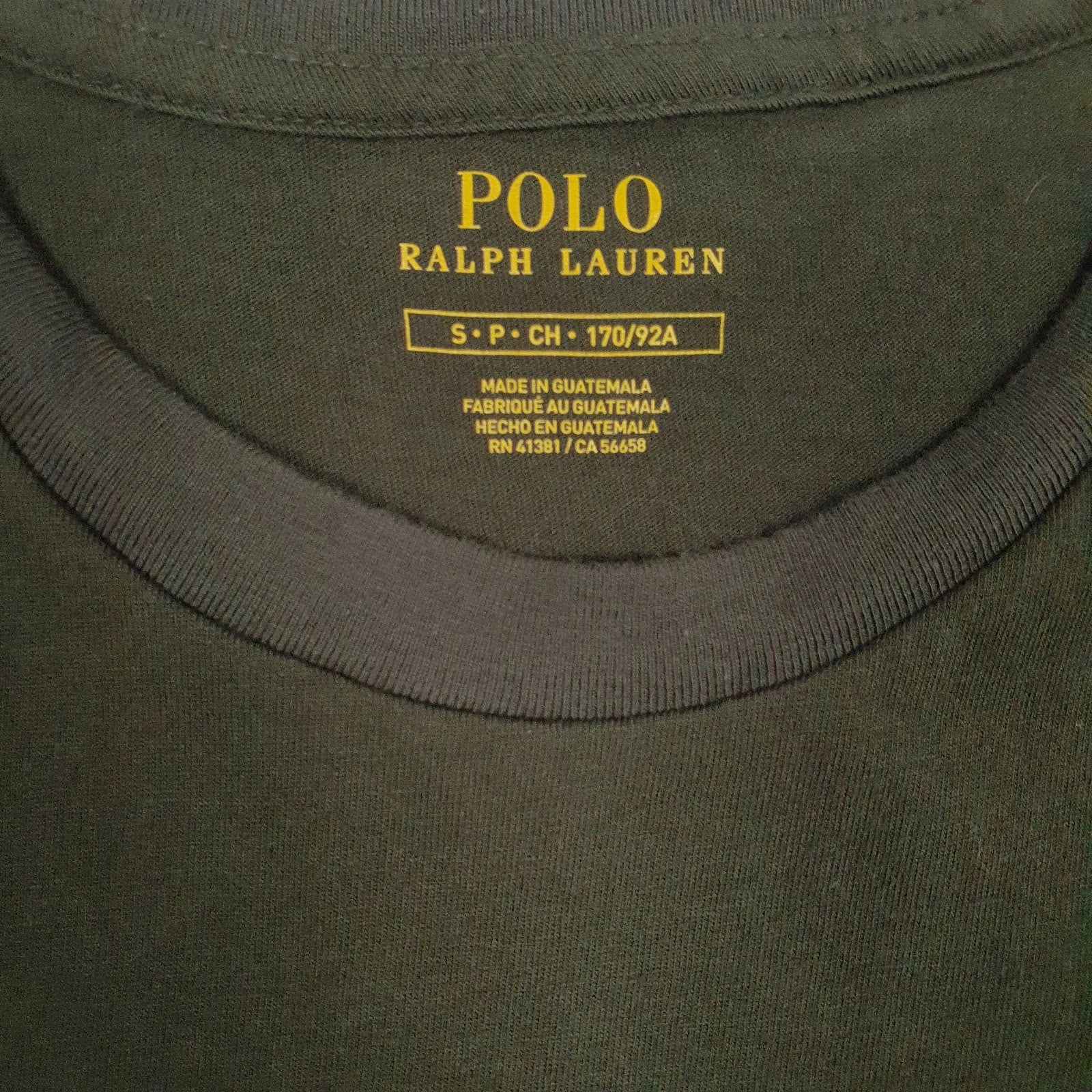 Mens Green Polo Ralph Lauren Spellout  T Shirt