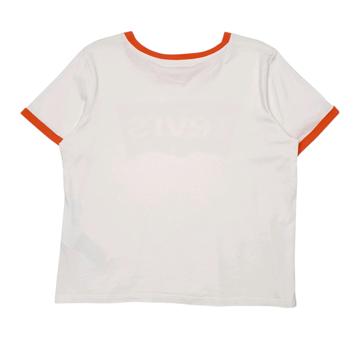 Womens White Levis Spellout  T Shirt