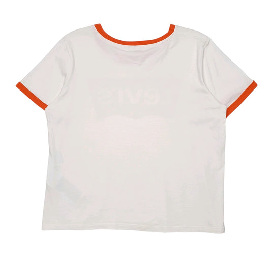 Womens White Levis Spellout  T Shirt