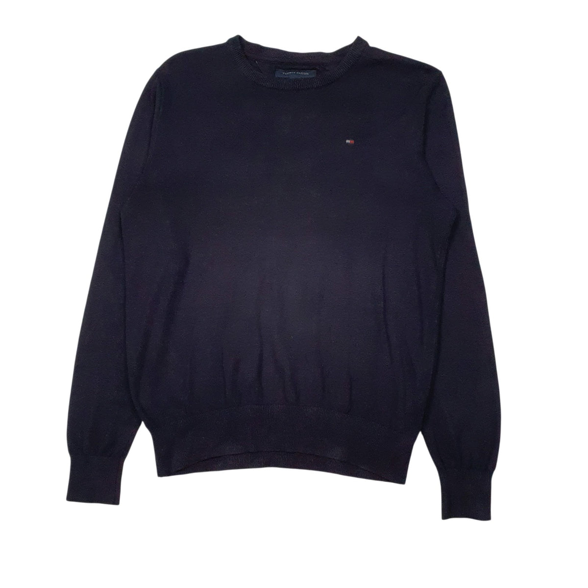 Mens Navy Tommy Hilfiger  Crewneck Jumper