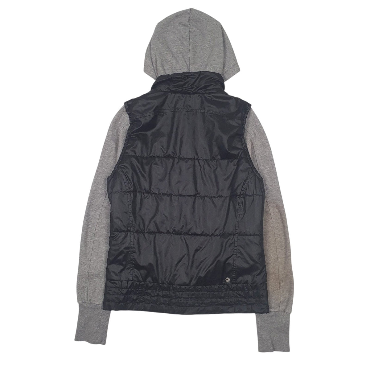 Womens Black Puma Padded Full Zip Jumper