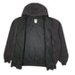 Mens Black Carhartt J149 BLK Insulated Heavy Hoodie Full Zip Jumper
