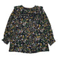 Womens Black M&S Floral Blouse  T Shirt
