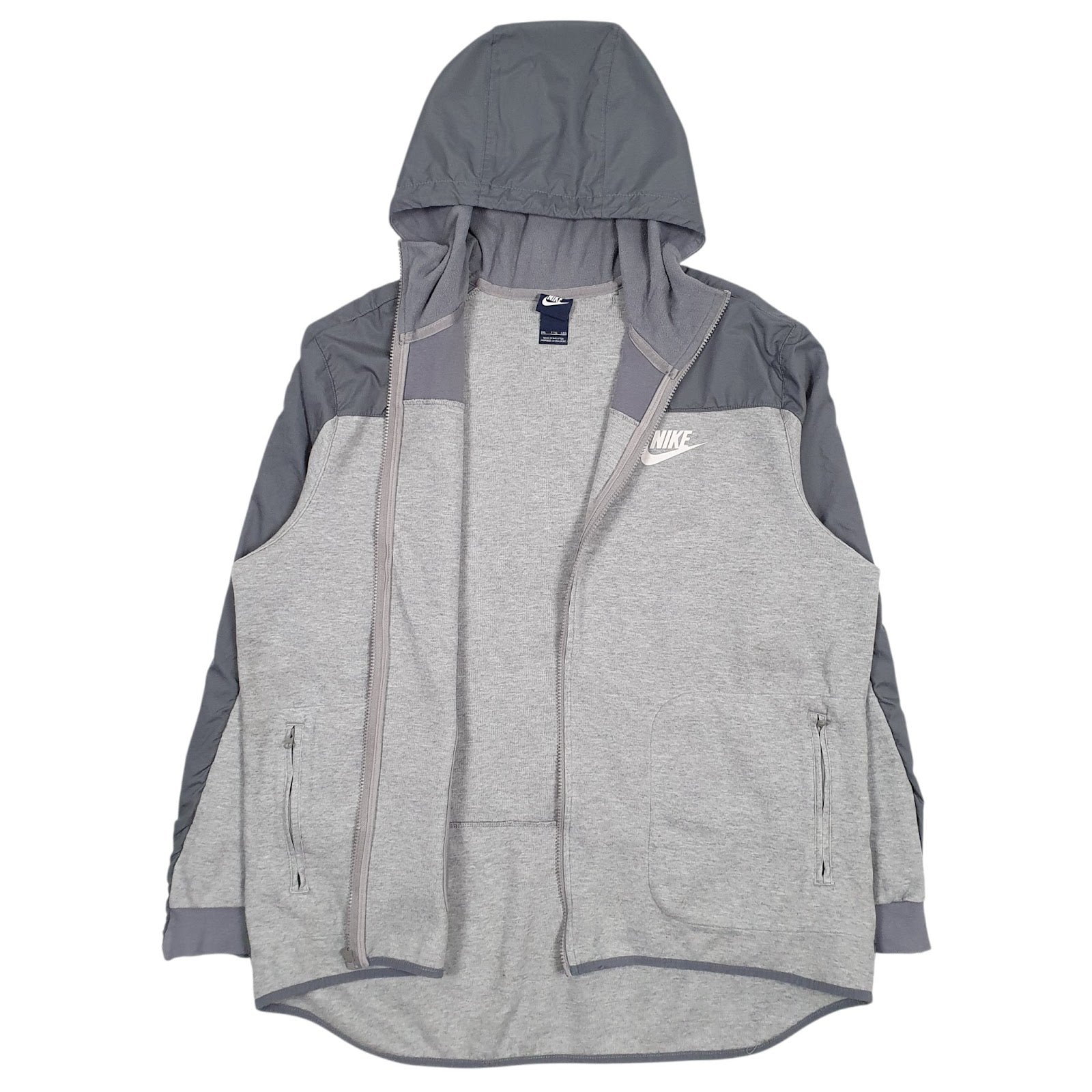 Mens Grey Nike  Full Zip Jumper