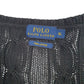 Womens Black Polo Ralph Lauren Cable Knit V Neck Jumper