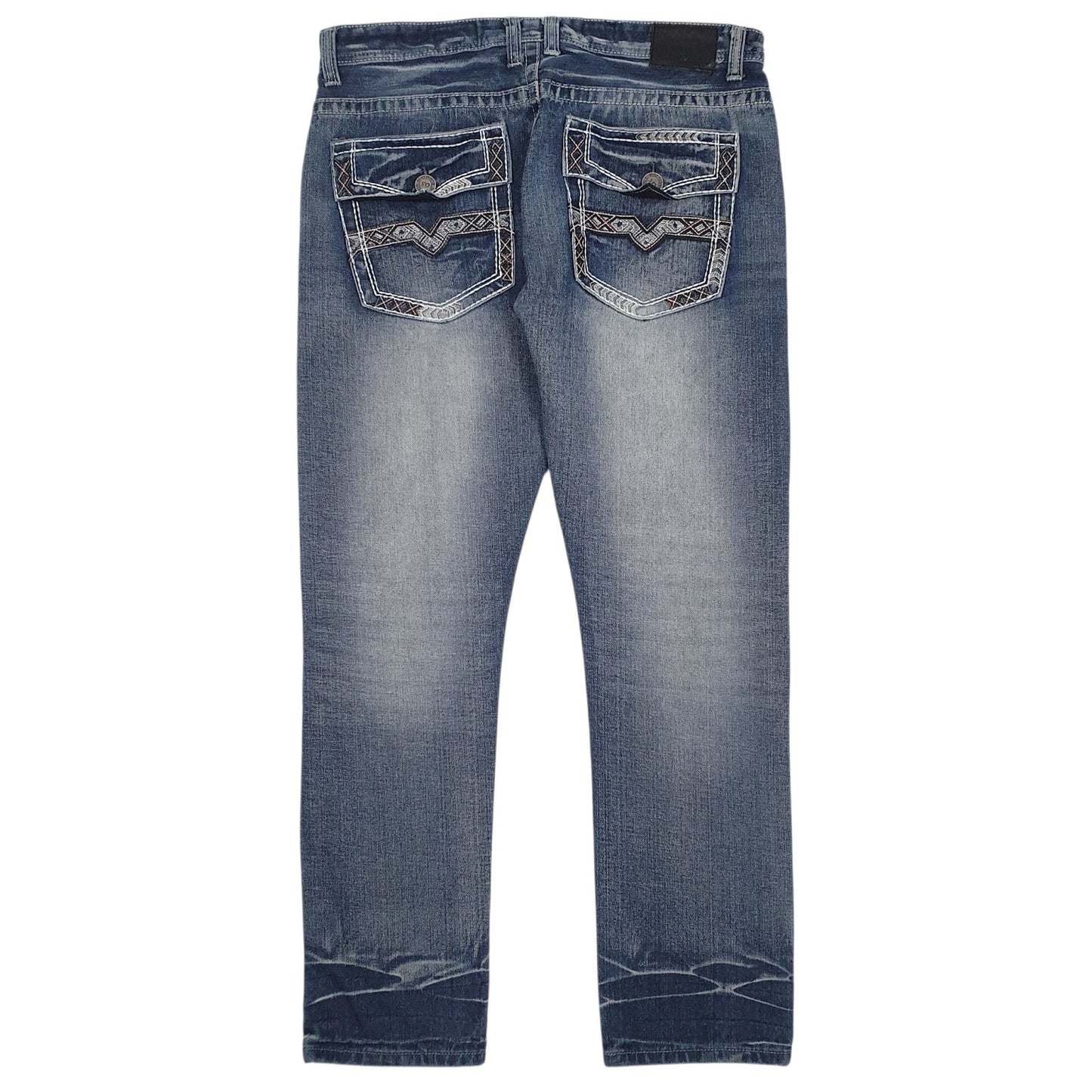 Mens Blue GS-115 Y2K Hip Hop  Jeans