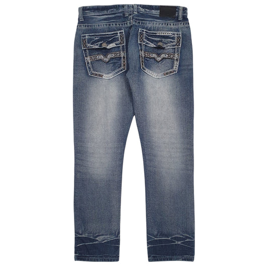 Mens Blue GS-115 Y2K Hip Hop  Jeans