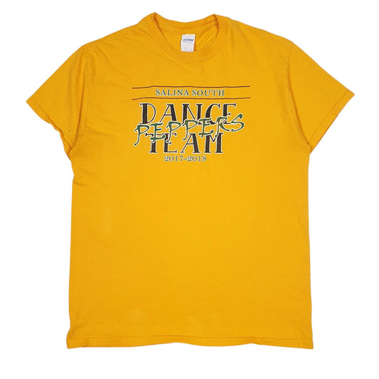 Mens Yellow Gildan  Short Sleeve T Shirt