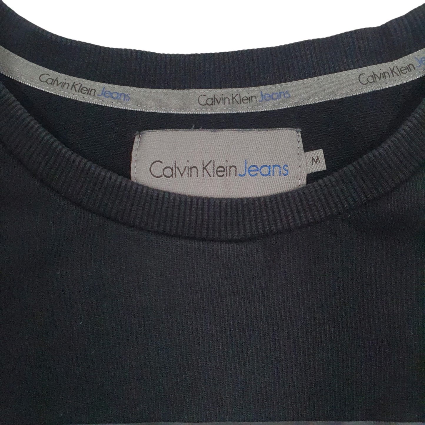 Mens Black Calvin Klein  Crewneck Jumper