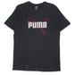 Mens Black Puma Spellout Short Sleeve T Shirt