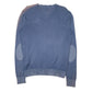 Mens Blue MCS Vintage V Neck Jumper