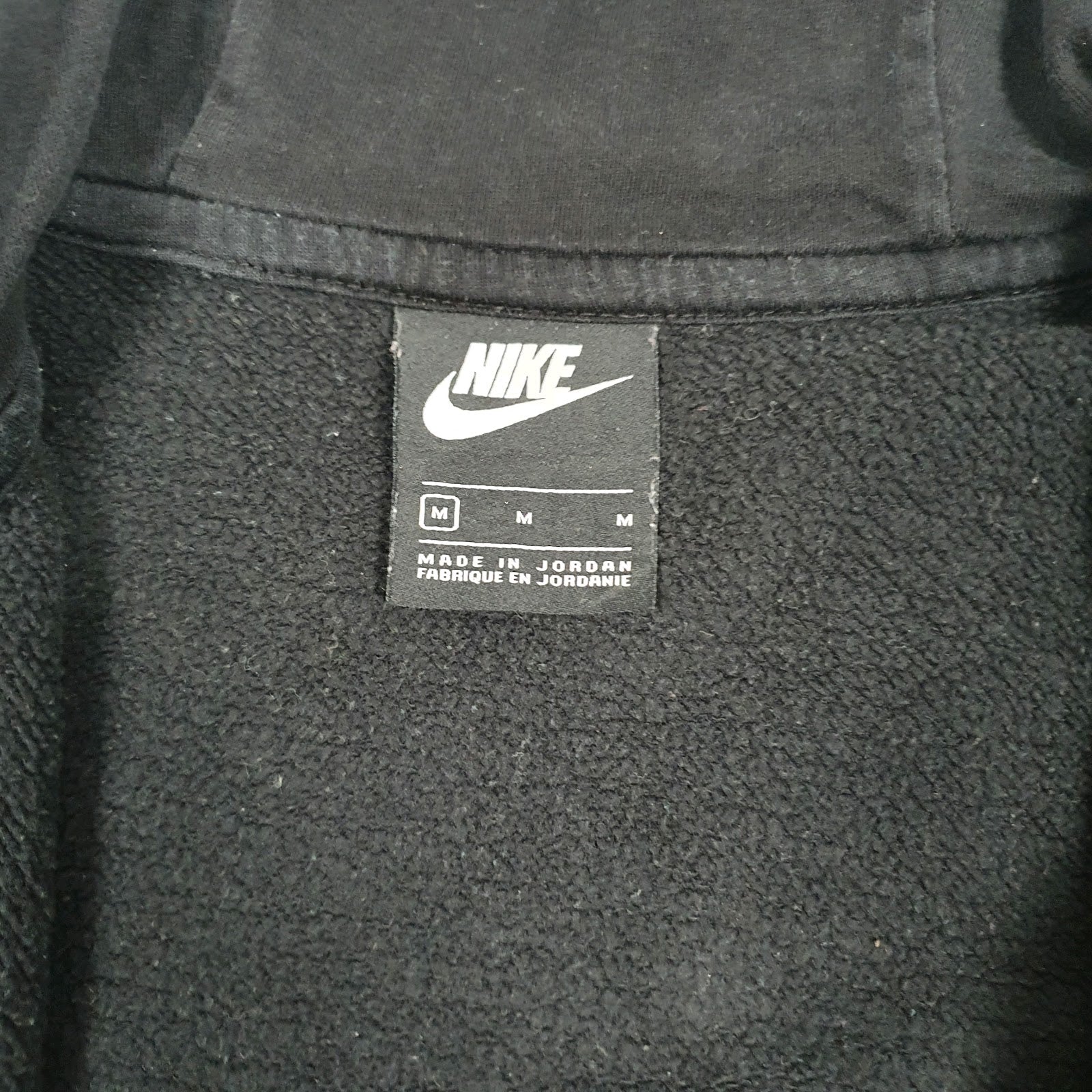 Mens Black Nike  Full Zip Jumper