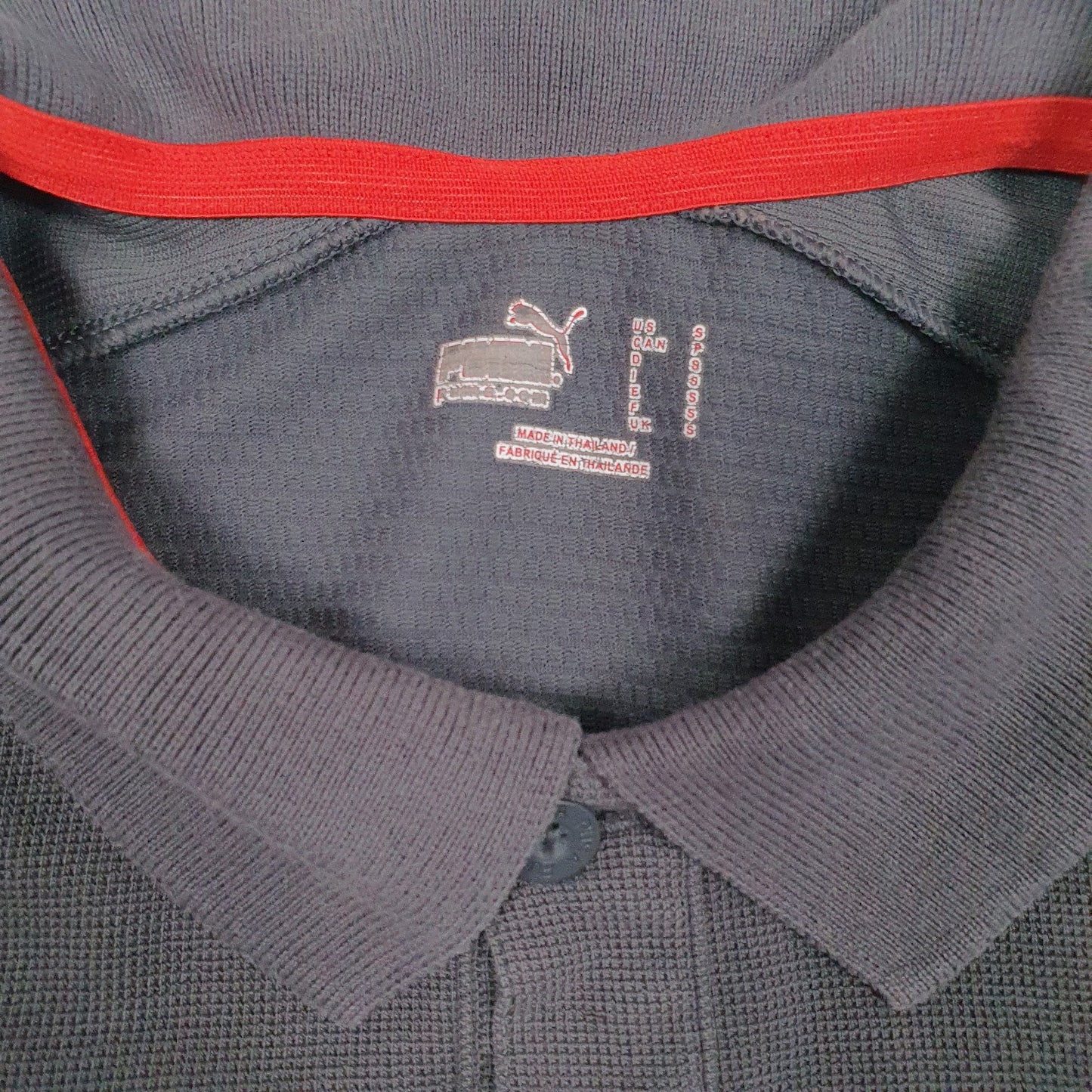 Mens Grey Puma   Polo Shirt