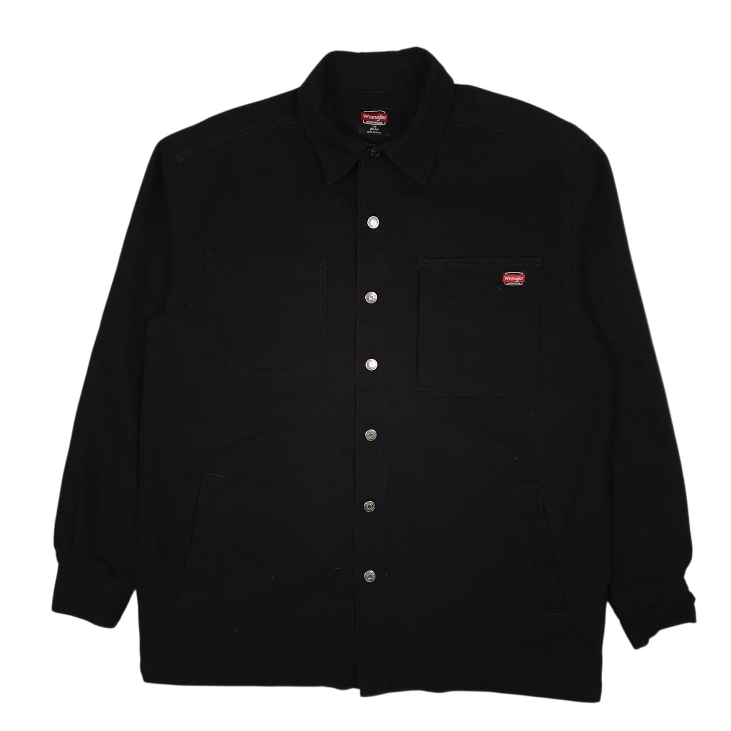 Mens Black Wrangler Chore Shacket  Coat
