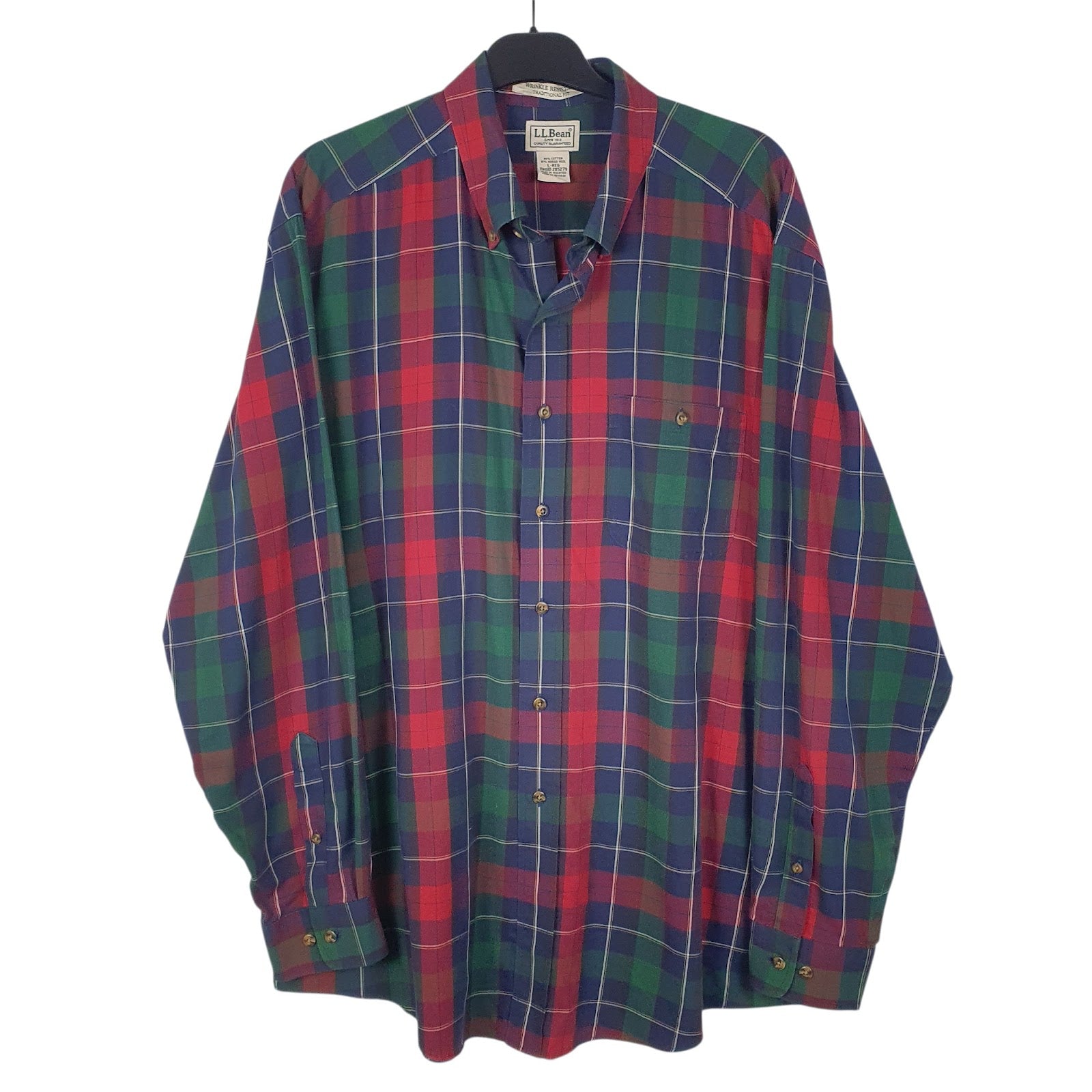 Mens Navy L.L.Bean  Long Sleeve Shirt