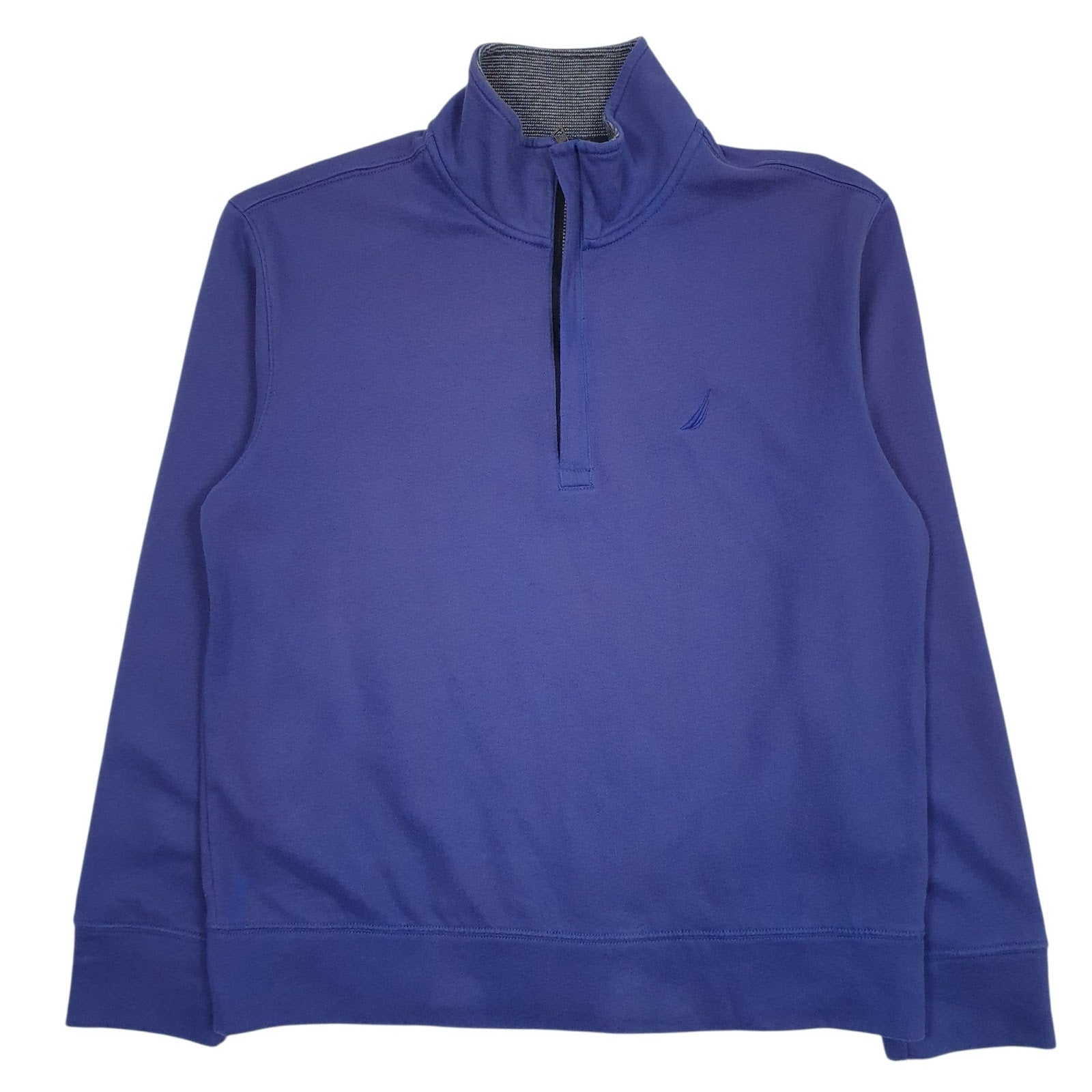 Mens Purple Nautica  Quarter Zip Jumper