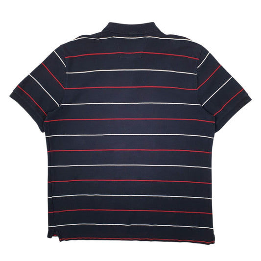 Mens Navy Nautica  Hoodie Polo Shirt