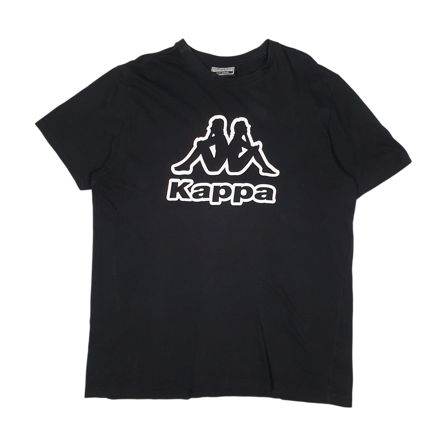 Mens Black Kappa  Short Sleeve T Shirt